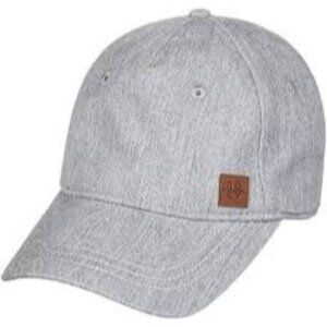 Roxy Gray Cotton Adjustable Baseball Cap